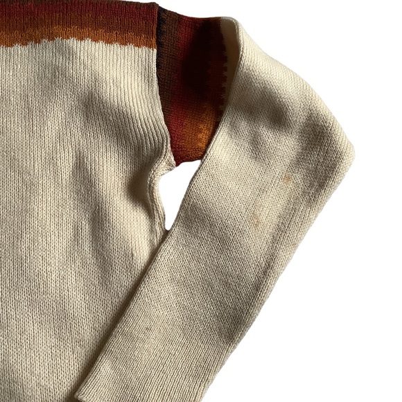 Vintage Wool Janus Sweater Kari-Bjorg Design Flawed - Picture 6 of 10